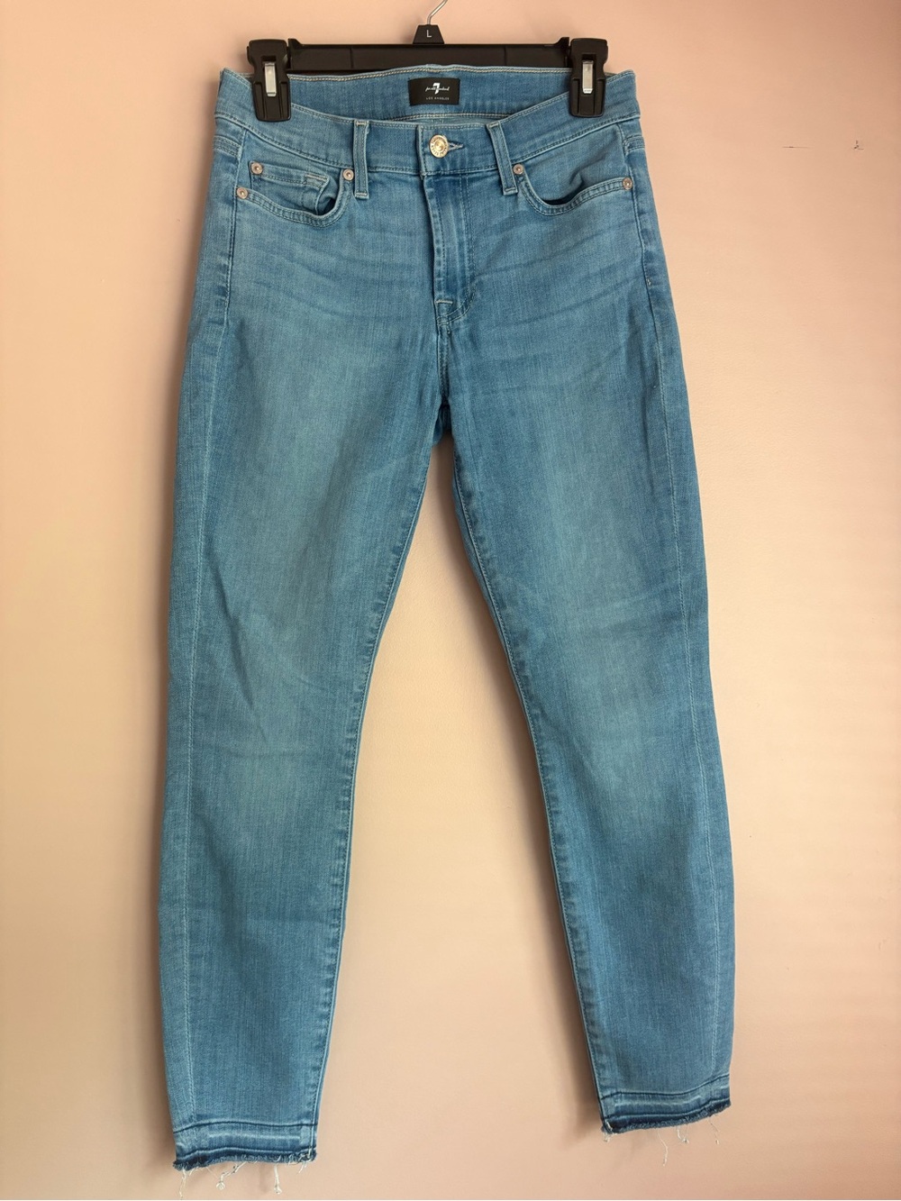 💚7 For All Mankind Light Blue Skinny Jeans